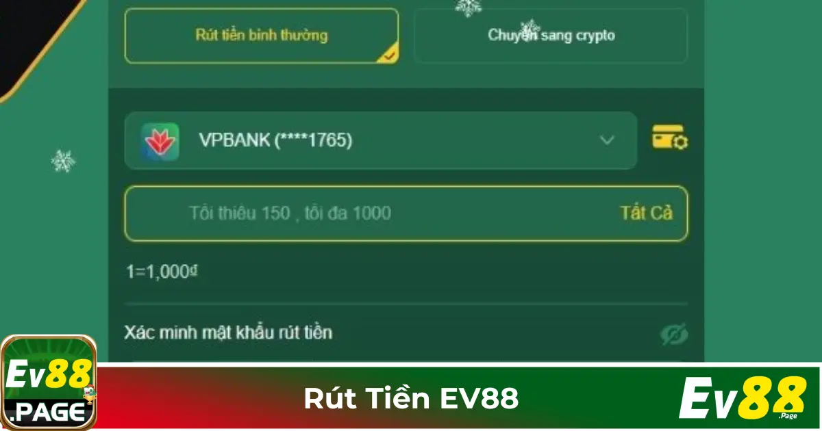 Cách Rút Tiền EV88 Thành Công 100%